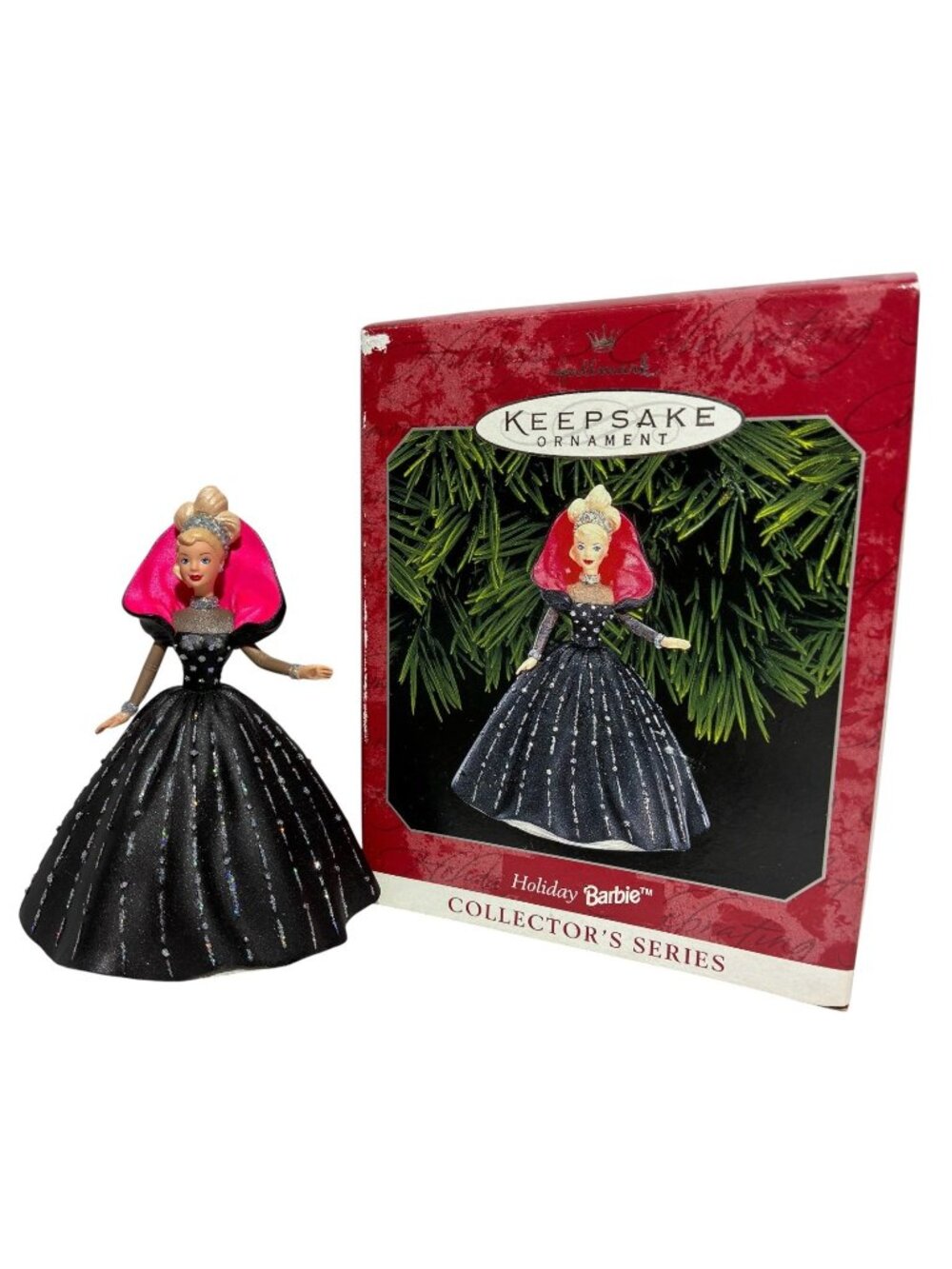 Barbie Hallmark Keepsake Ornament Holiday Barbie #QX14023 1998 Vintage Collector